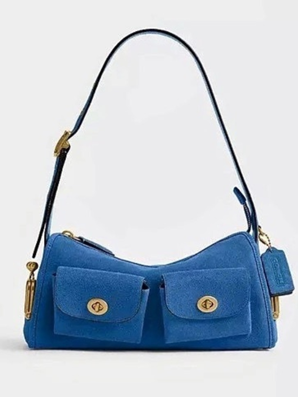 NWT Coach Turnlock Haversack Bag 27 Blue Jay Shoulder Bag (sold out everywhere)